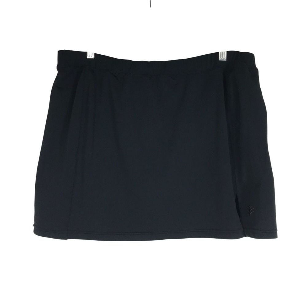 COOLIBAR - WOMEN'S XXL- BLACK ELASTIC WAIST  UPF50+ ACTIVEWEAR SKORT/SKIRT